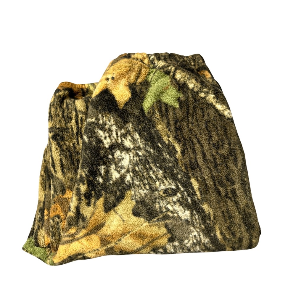 Woolrich Fleece Pants Boys 18/20 XL Break Up Camouflage Hunting Outdoor Vintage